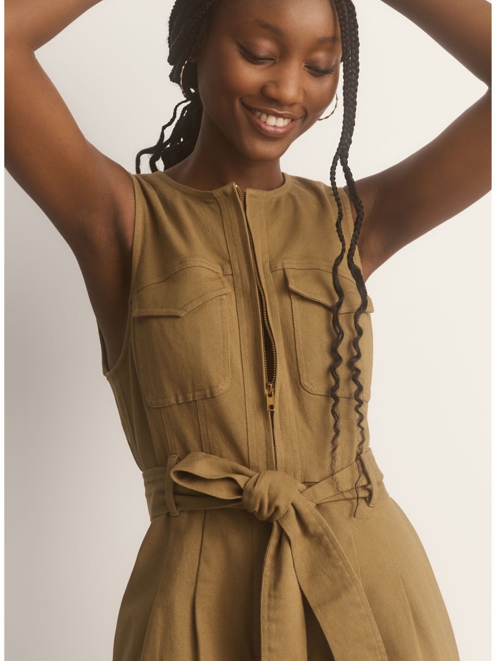 Anthropologie Green Wide legged Jumpsuit - Picture 7 of 8